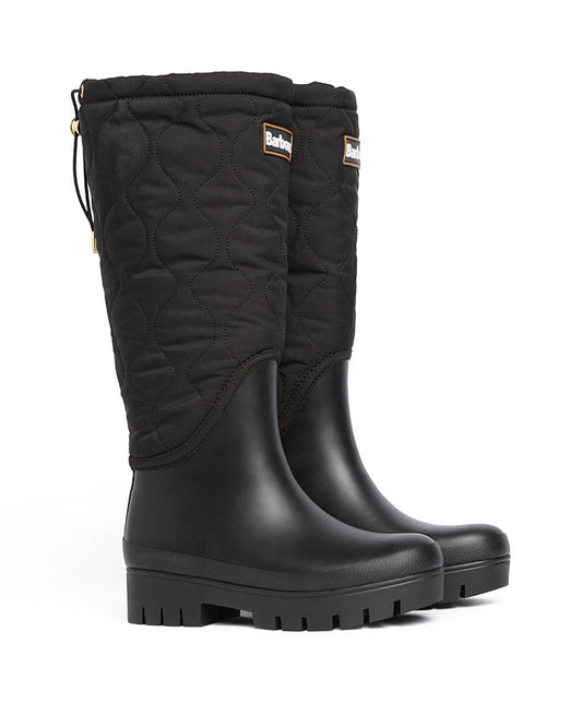 Barbour Marnie Womens Quilted Tall Wellies - Black