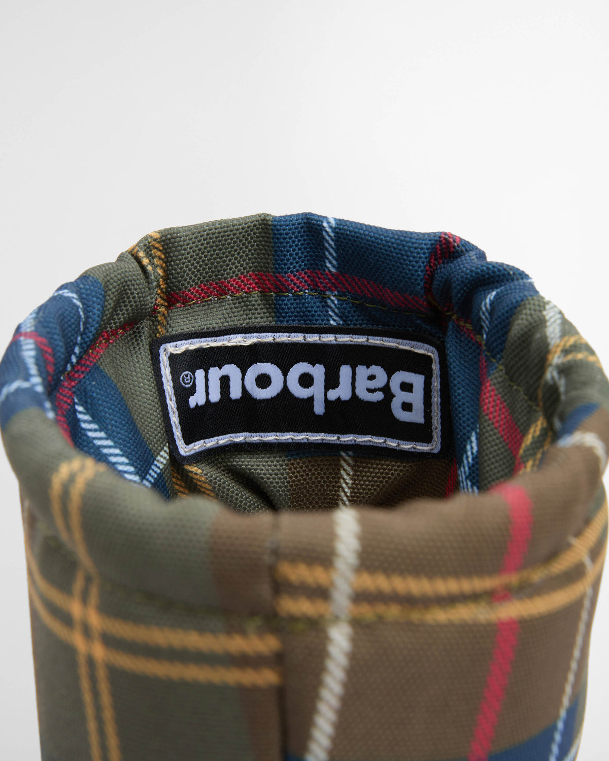 Barbour Mowbray Womens Mid Wellies - Navy/Classic Tartan | CHO | Designer Womens Boots