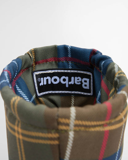 Barbour Mowbray Womens Mid Wellies - Navy/Classic Tartan | CHO | Designer Womens Boots