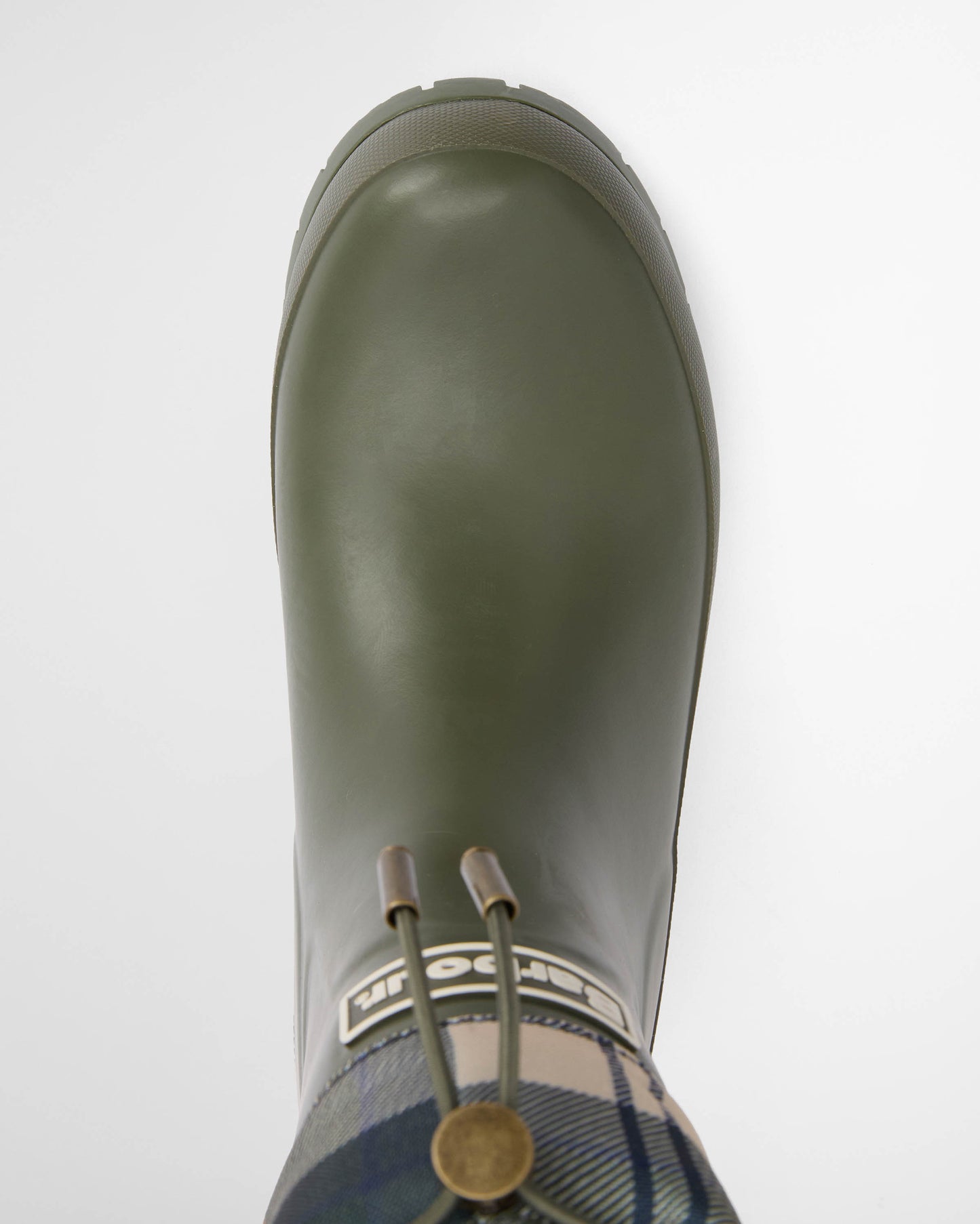 Barbour Mowbray Womens Mid Wellies - Olive/Ancient Tartan | CHO | Designer Womens Boots