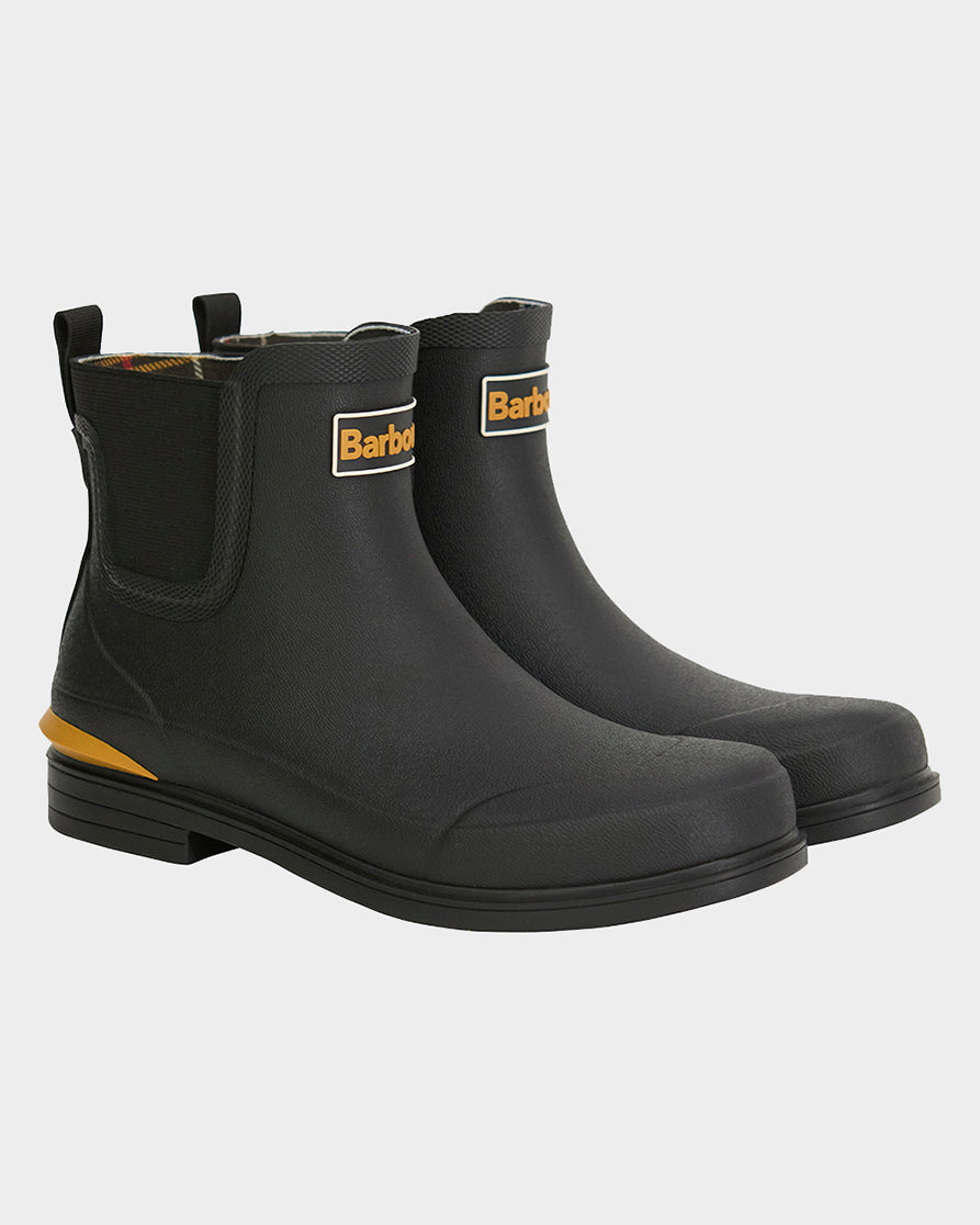 Barbour Abbeyfield Womens Short Welly - Black | CHO | Designer Womens Wellies