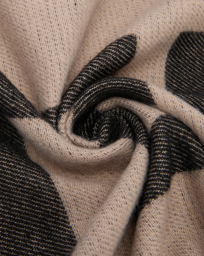 Barbour International Milla Logo Womens Scarf - Oat/Black