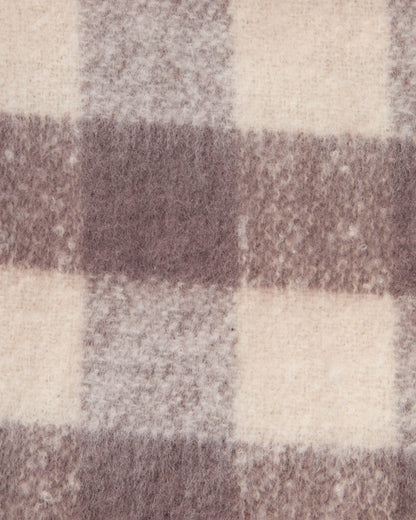 Barbour International Branton Womens Scarf - Truffle Gingham | CHO | Designer Womens Scarves