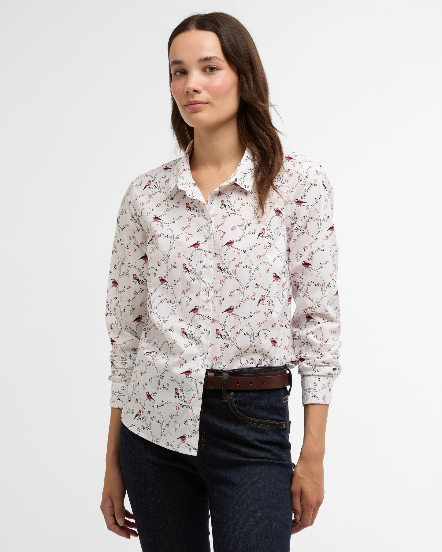 Barbour Brambles Long Sleeve Womens Shirt - Bird Print | CHO | Designer Womens Shirts
