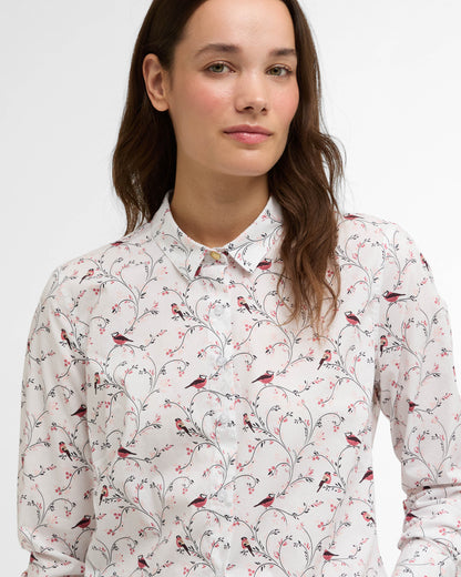 Barbour Brambles Long Sleeve Womens Shirt - Bird Print | CHO | Designer Womens Shirts