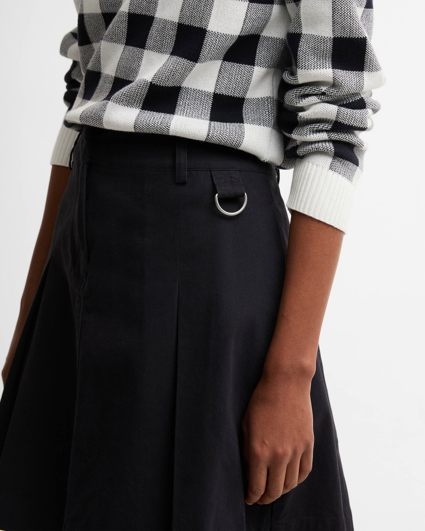 Barbour Aylesby Womens Mini Skirt - Dark Navy | CHO | Designer Womens Mini Skirts