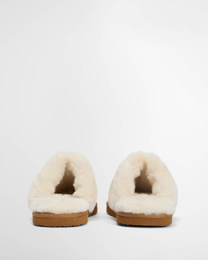Barbour Claudia Womens Tartan Mule Slipper - Hessian Tartan