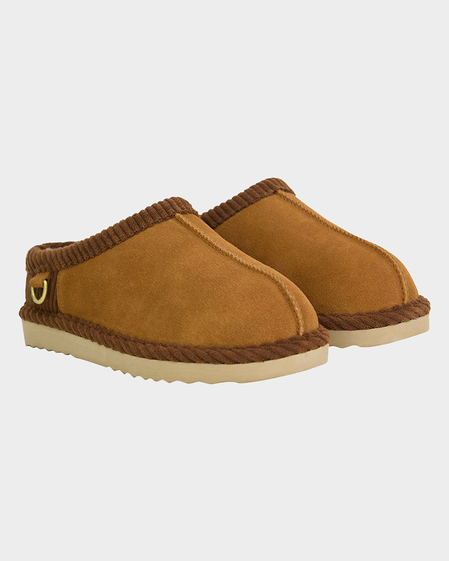 Barbour Corbridge Womens Slipper - Tan Suede