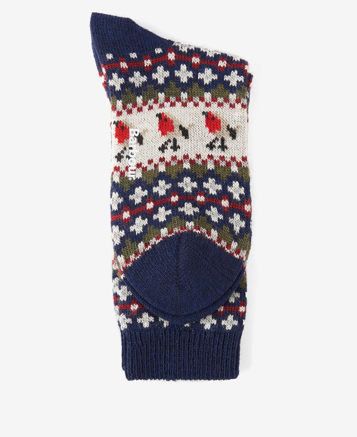Barbour Robin Fair Isle Womens Socks - Navy