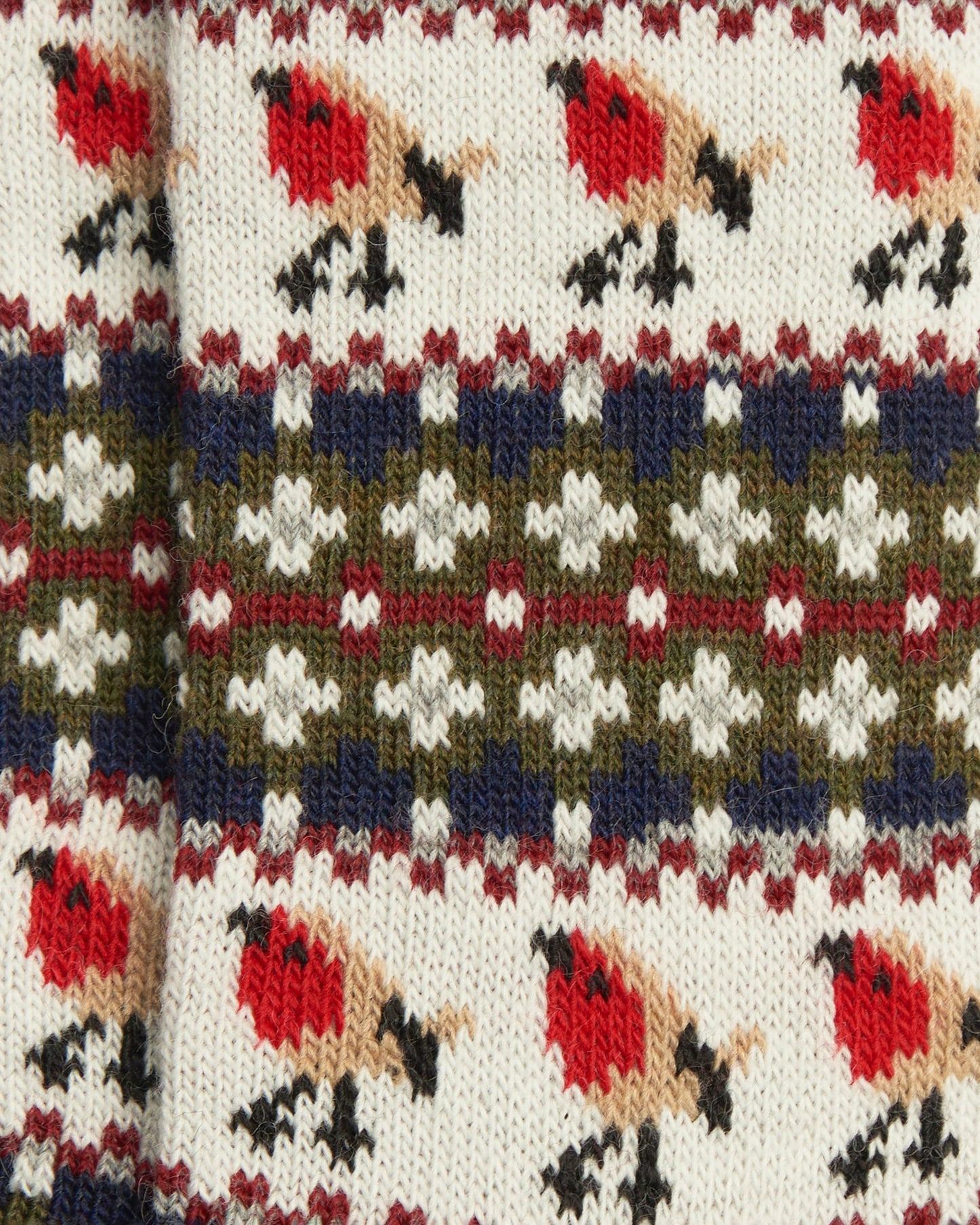 Barbour Robin Fair Isle Womens Socks - Olive