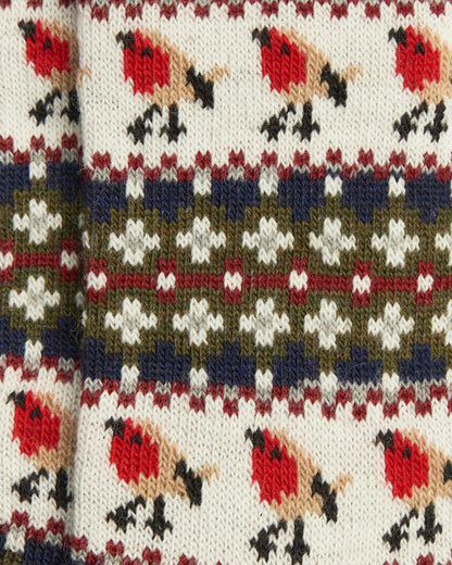 Barbour Robin Fair Isle Womens Socks - Olive