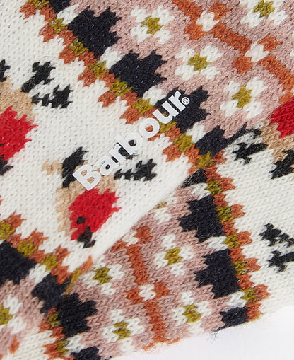 Barbour Robin Fair Isle Womens Socks - Pink