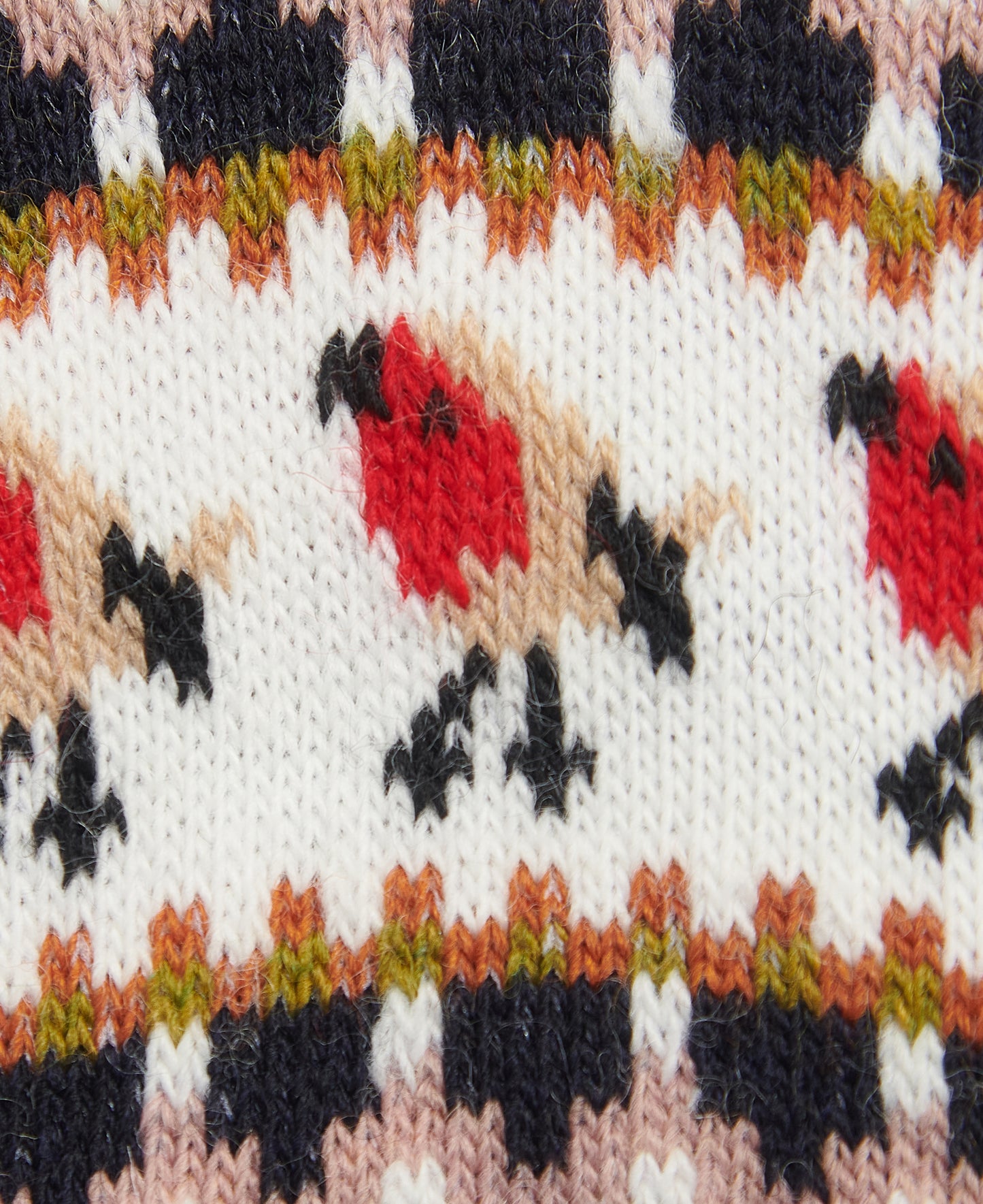 Barbour Robin Fair Isle Womens Socks - Pink