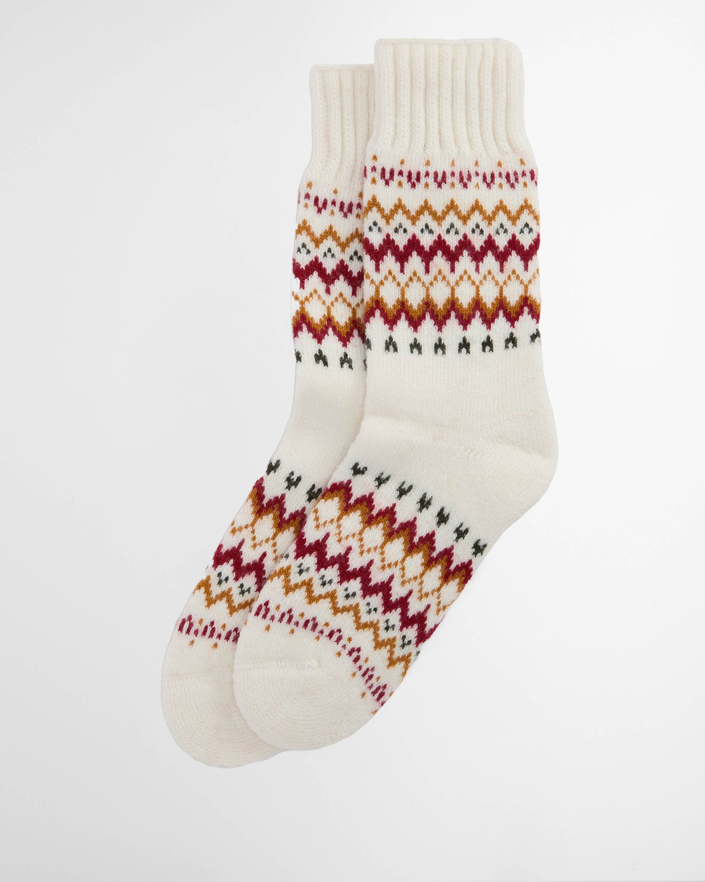 Barbour Kingsford Womens Fair Isle Socks - Cloud | CHO | Designer Womens Socks
