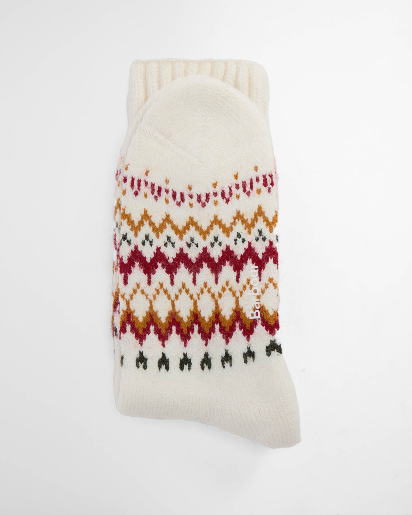 Barbour Kingsford Womens Fair Isle Socks - Cloud | CHO | Designer Womens Socks