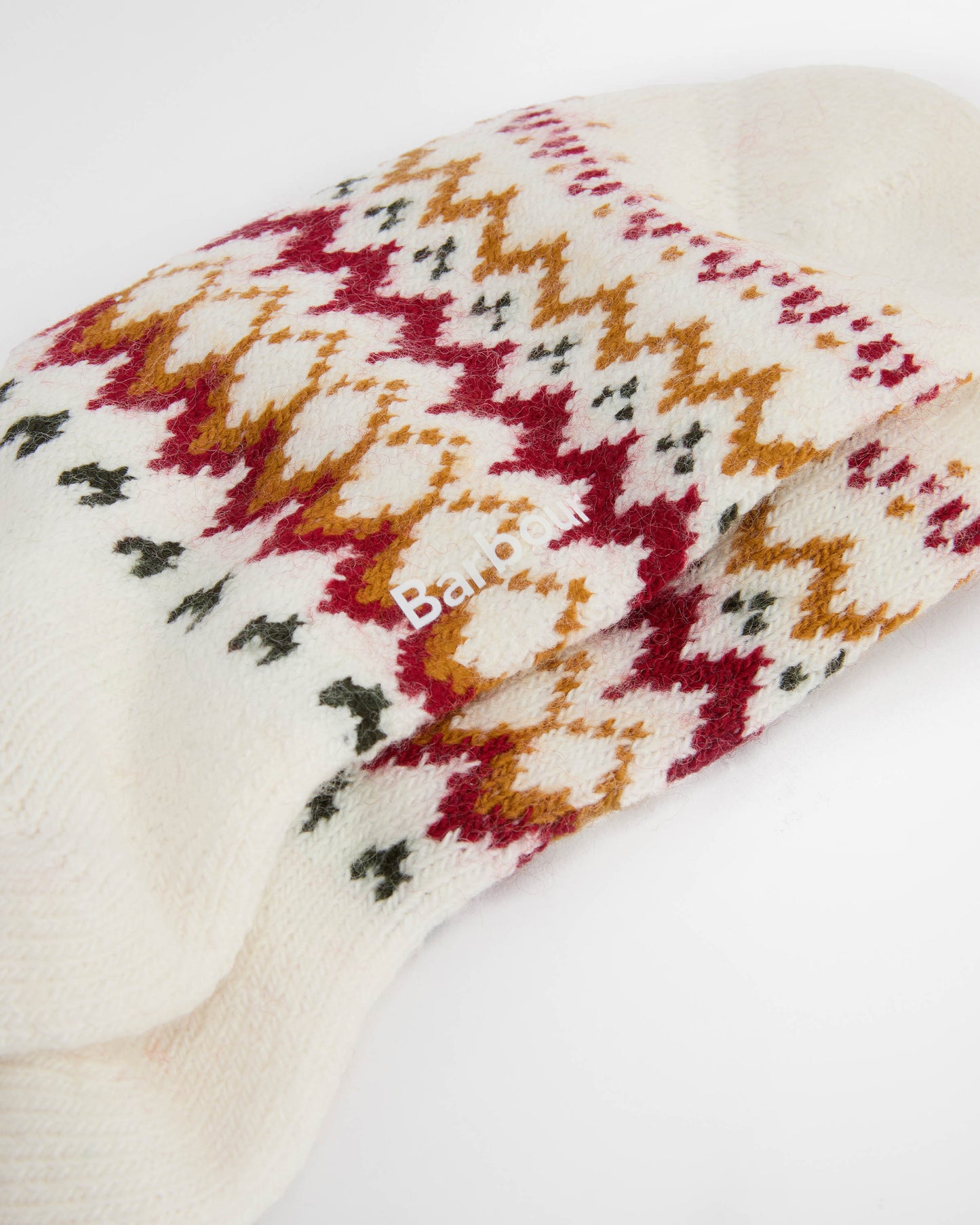 Barbour Kingsford Womens Fair Isle Socks - Cloud | CHO | Designer Womens Socks