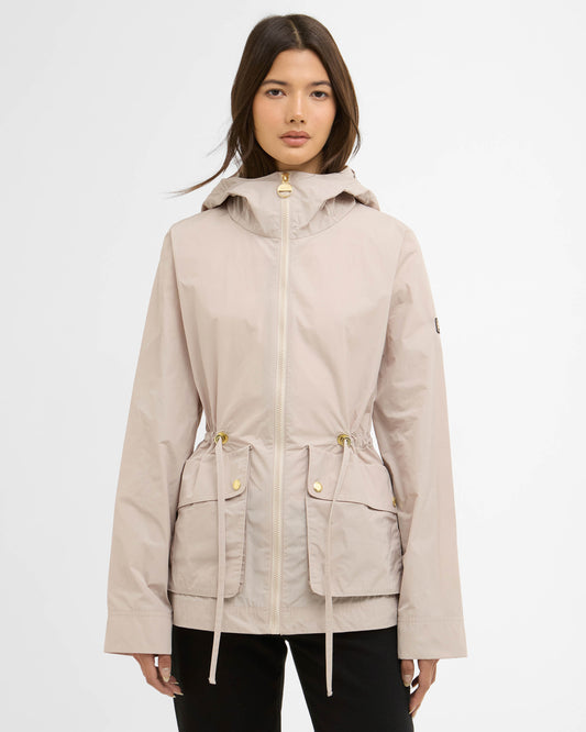 Barbour International Piper Womens Showerproof Jacket - Cement