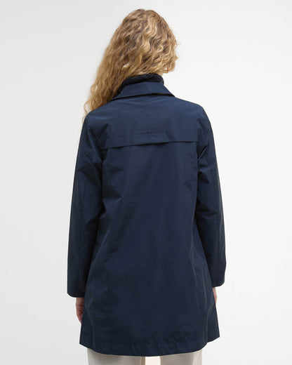 Barbour Babbity Womens Reversible Showerproof Jacket  - Navy/Dress | CHO | Designer Womens Rain Coats