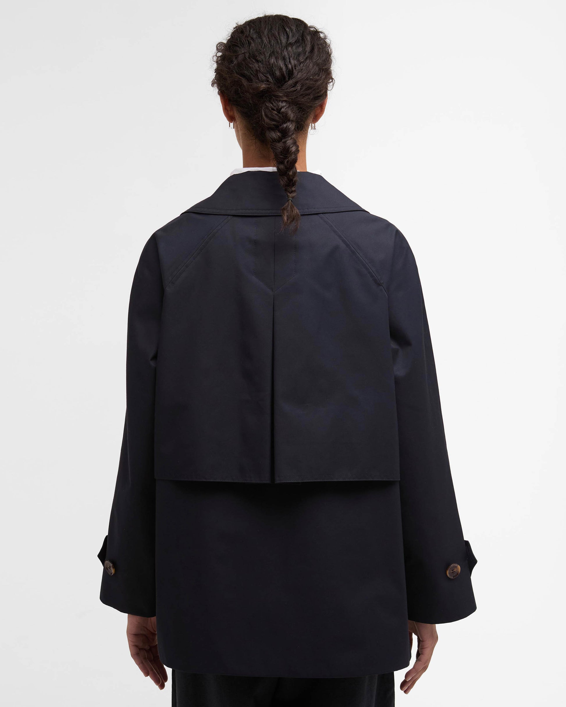 Barbour Maisy Womens Showerproof Jacket - Dark Navy / Dress Navy Tartan | CHO | Designer Womens Rain Coats