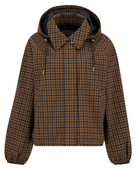 Barbour Audrey Womens Showerproof Jacket - Vicuna Gingham Check