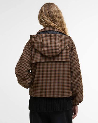 Barbour Audrey Womens Showerproof Jacket - Vicuna Gingham Check