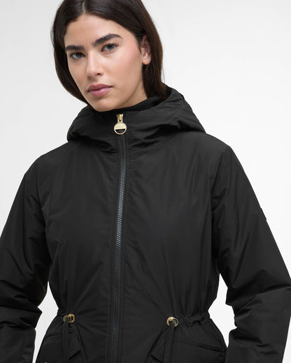Barbour International Winter Piper Womens Showerproof Jacket - Black