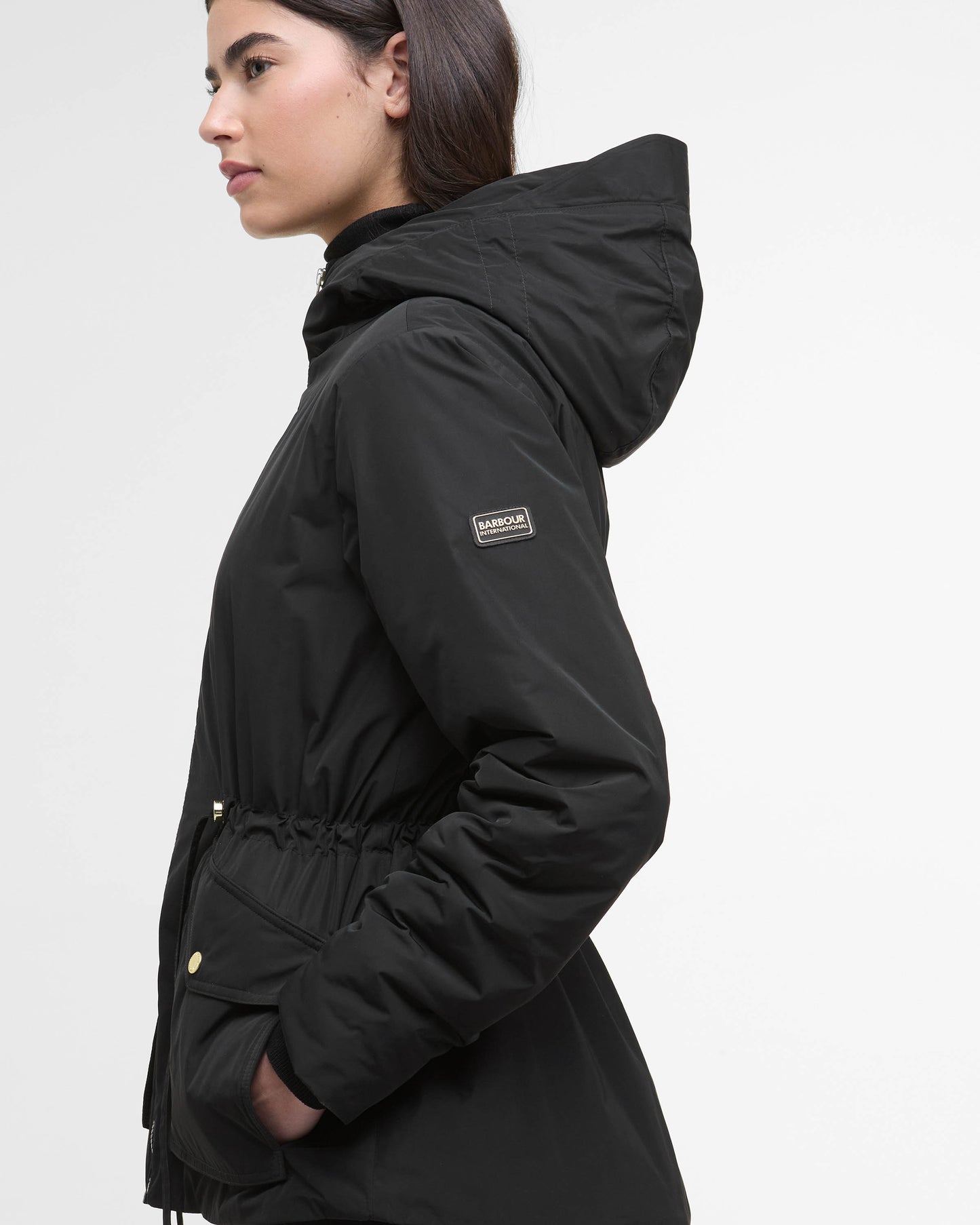 Barbour International Winter Piper Womens Showerproof Jacket - Black