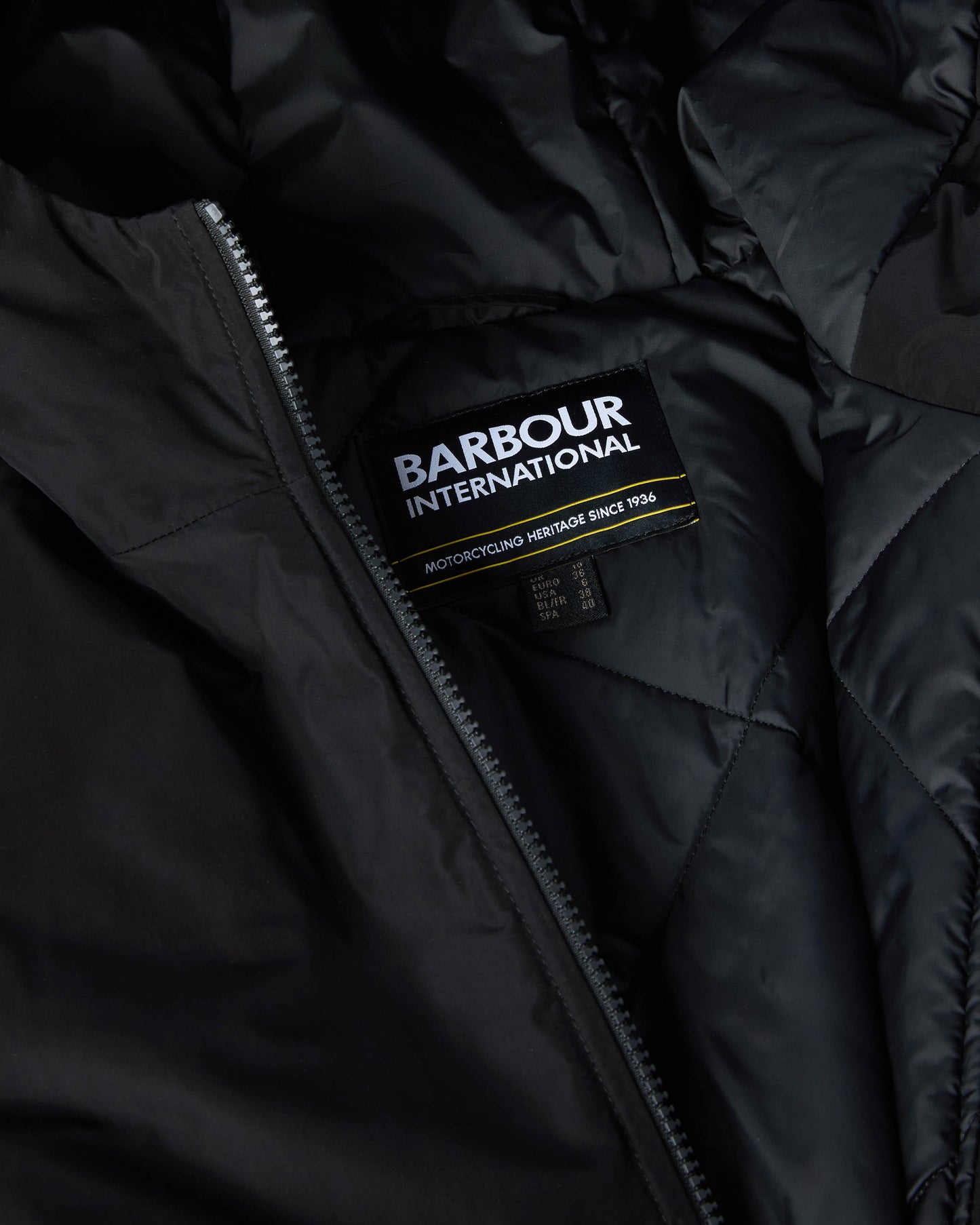 Barbour International Winter Piper Womens Showerproof Jacket - Black