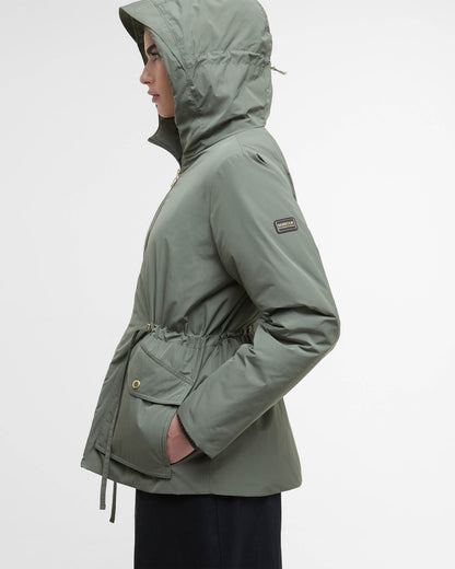 Barbour International Winter Piper Womens Showerproof Jacket - Dusky Khaki