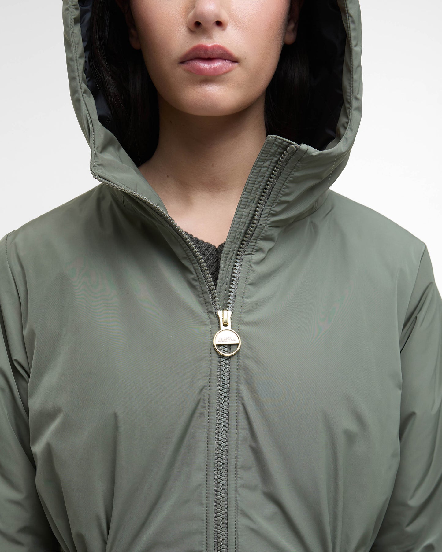 Barbour International Winter Piper Womens Showerproof Jacket - Dusky Khaki