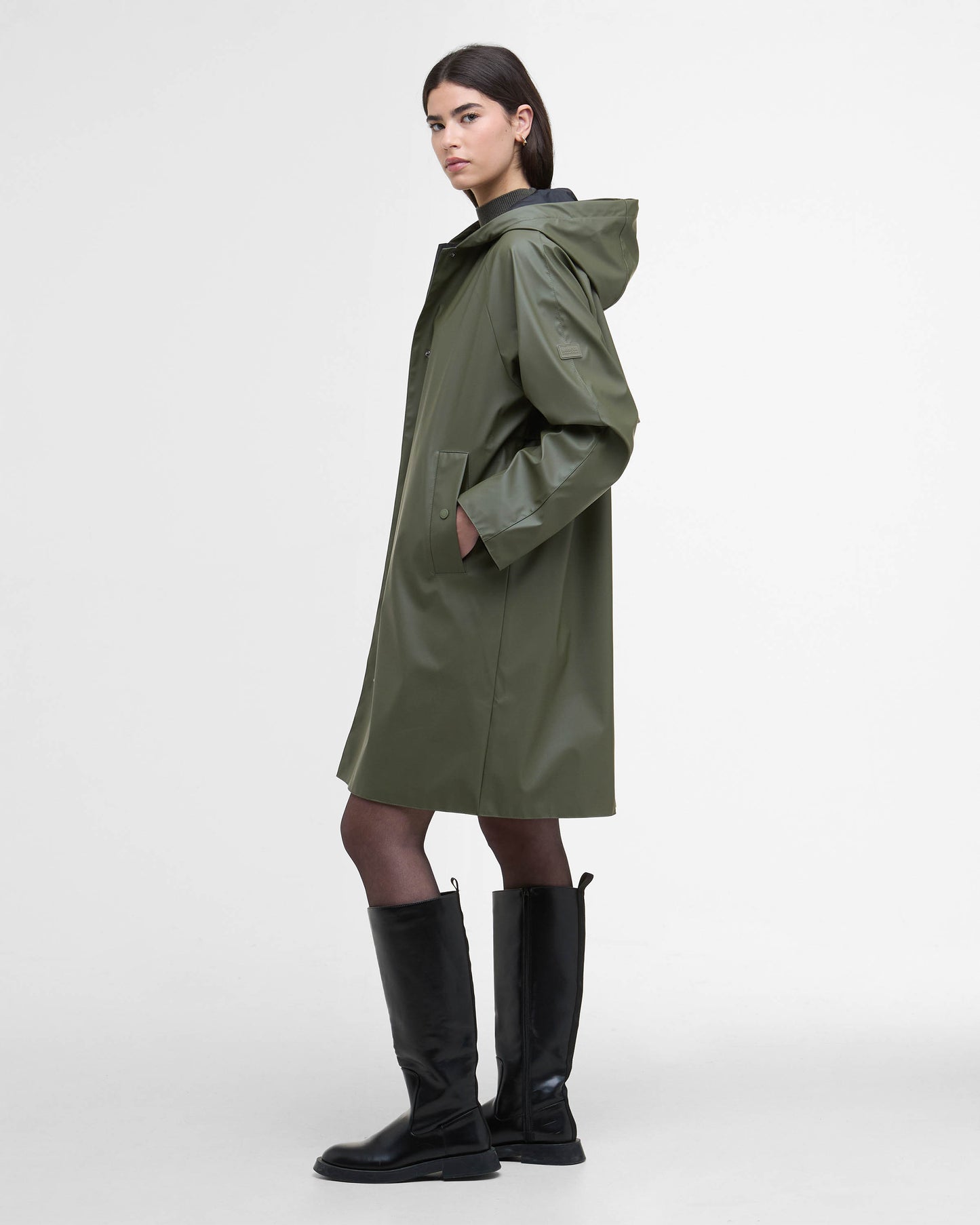 Barbour International Recoleta Womens Showerproof Jacket - Dusky Khaki