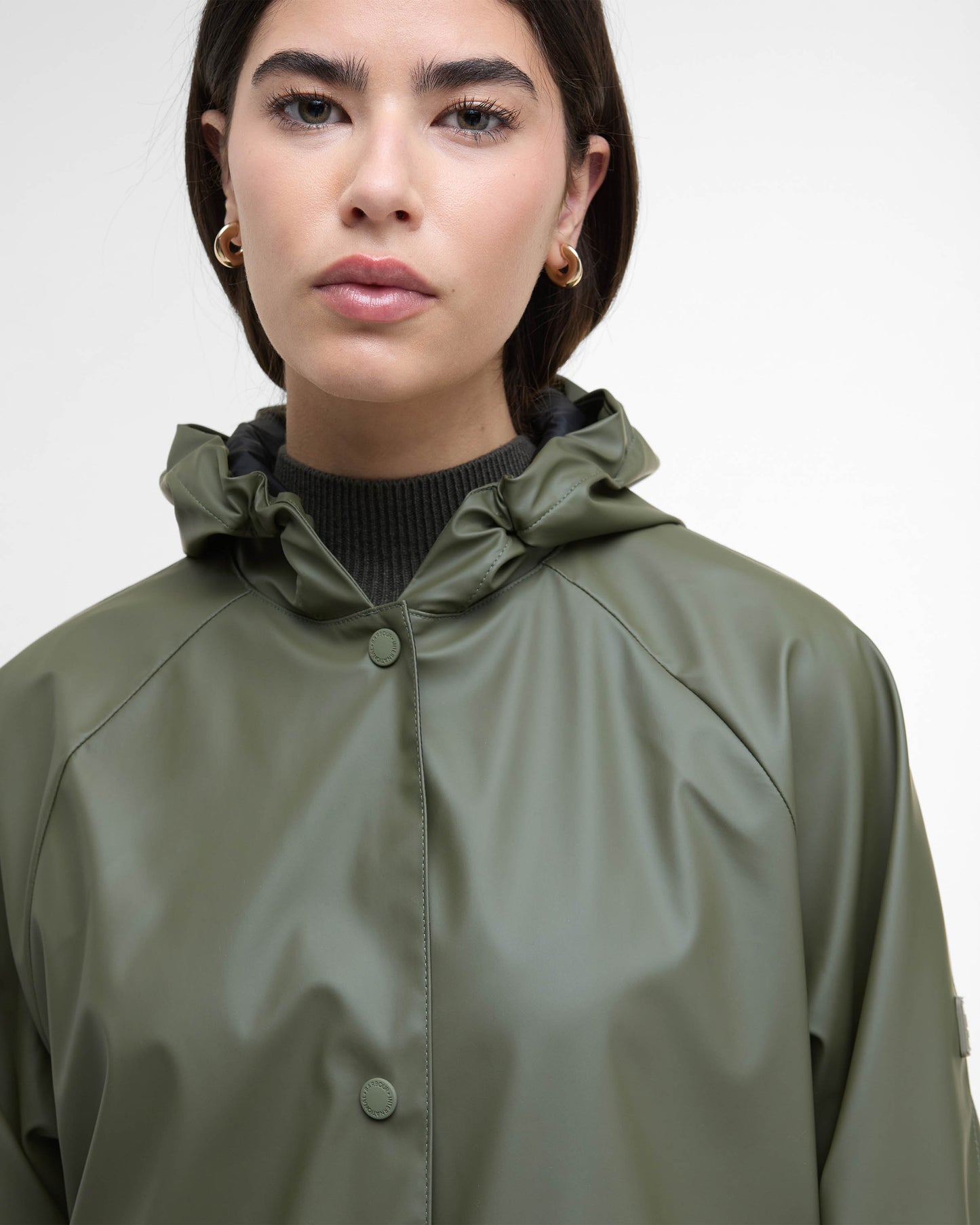 Barbour International Recoleta Womens Showerproof Jacket - Dusky Khaki