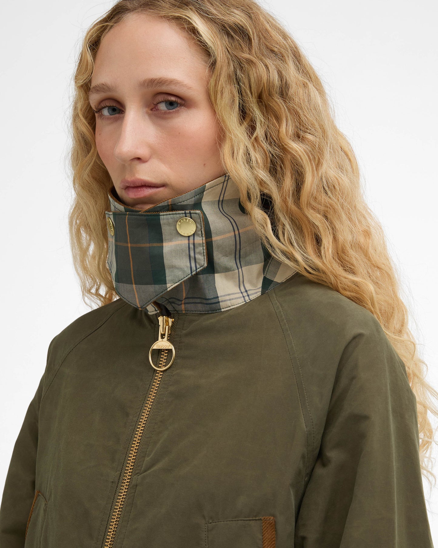 Barbour Icons Bedale Womens Showerproof Jacket - Ivy Green/Ancient | CHO | Designer Womens Rain Coats