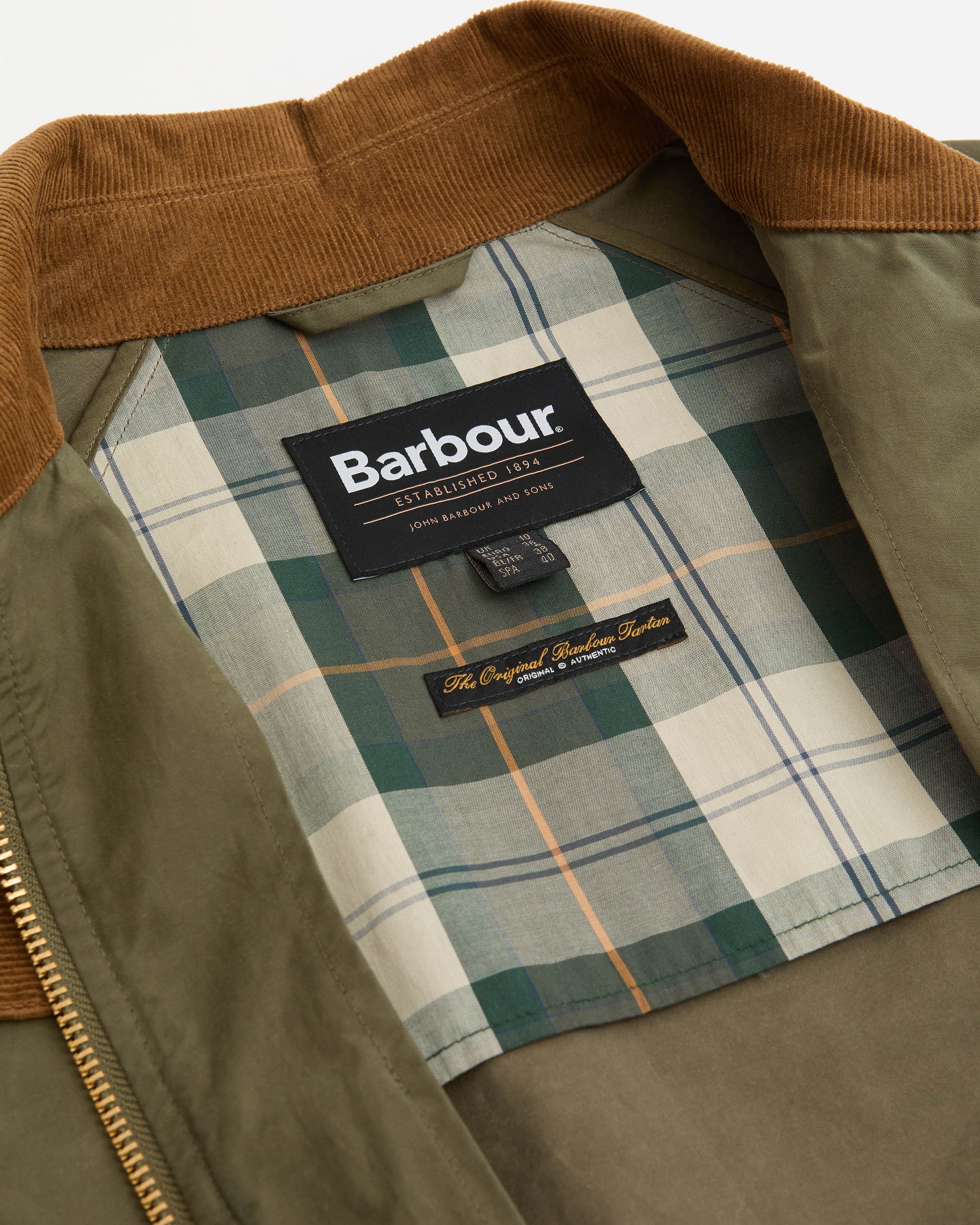Barbour Icons Bedale Womens Showerproof Jacket - Ivy Green/Ancient | CHO | Designer Womens Rain Coats