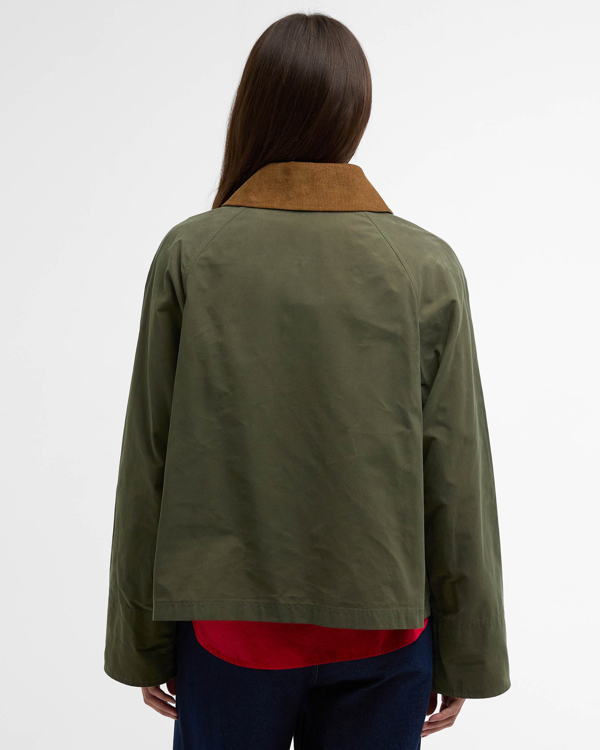 Barbour Icons Spey Womens Showerproof Jacket - Ivy Green/Ancient | CHO | Designer Womens Rain Coats