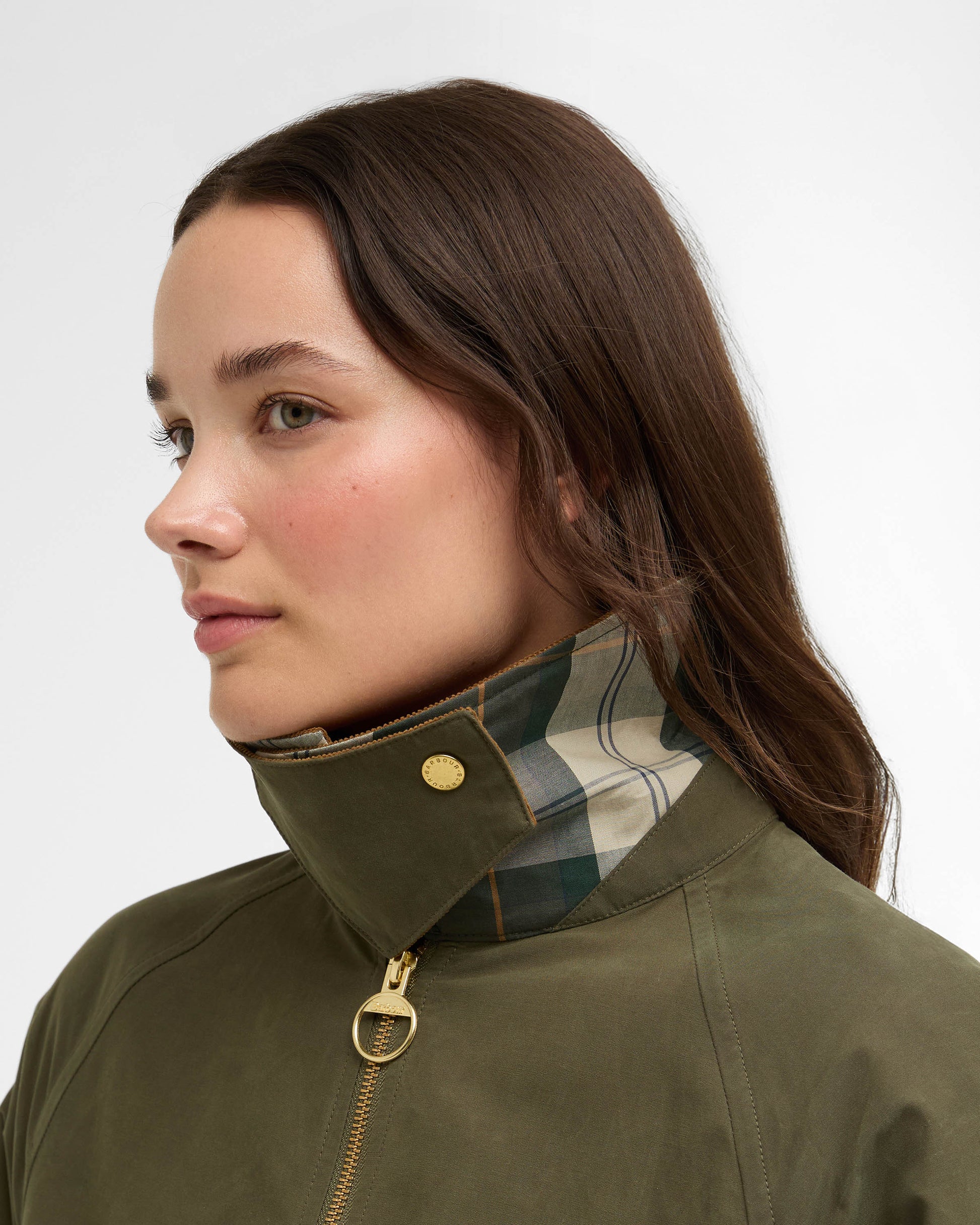 Barbour Icons Spey Womens Showerproof Jacket - Ivy Green/Ancient | CHO | Designer Womens Rain Coats