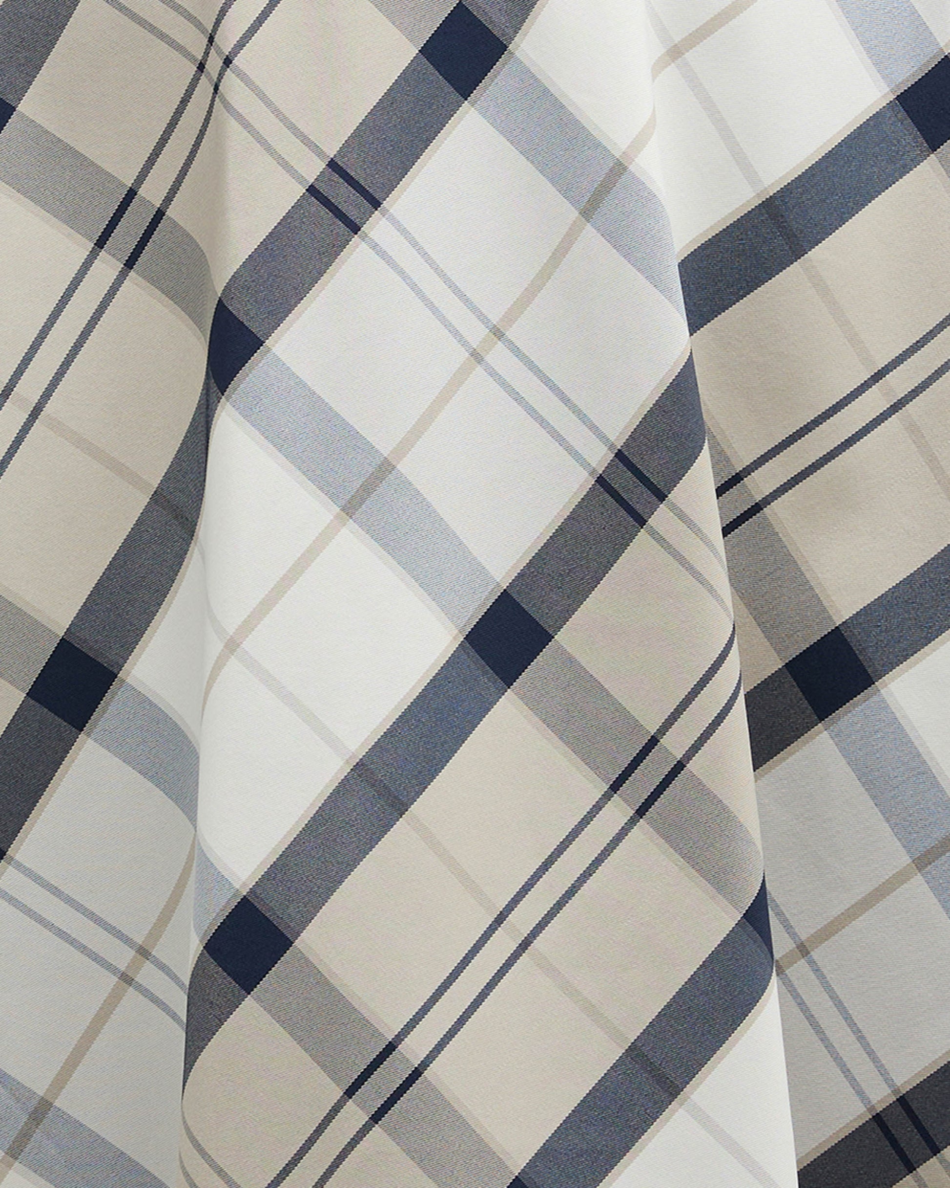 Barbour Kinsale Tartan Womens Showerproof Cape - Dress Navy Tartan | CHO | Designer Womens Rain Coats