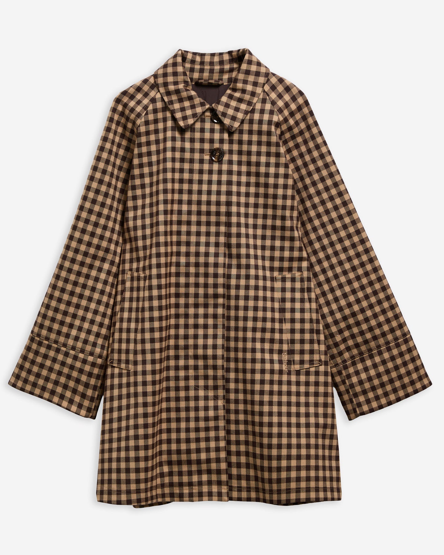 Barbour Cerys Checked Womens Showerproof Jacket - Rustic Gingham