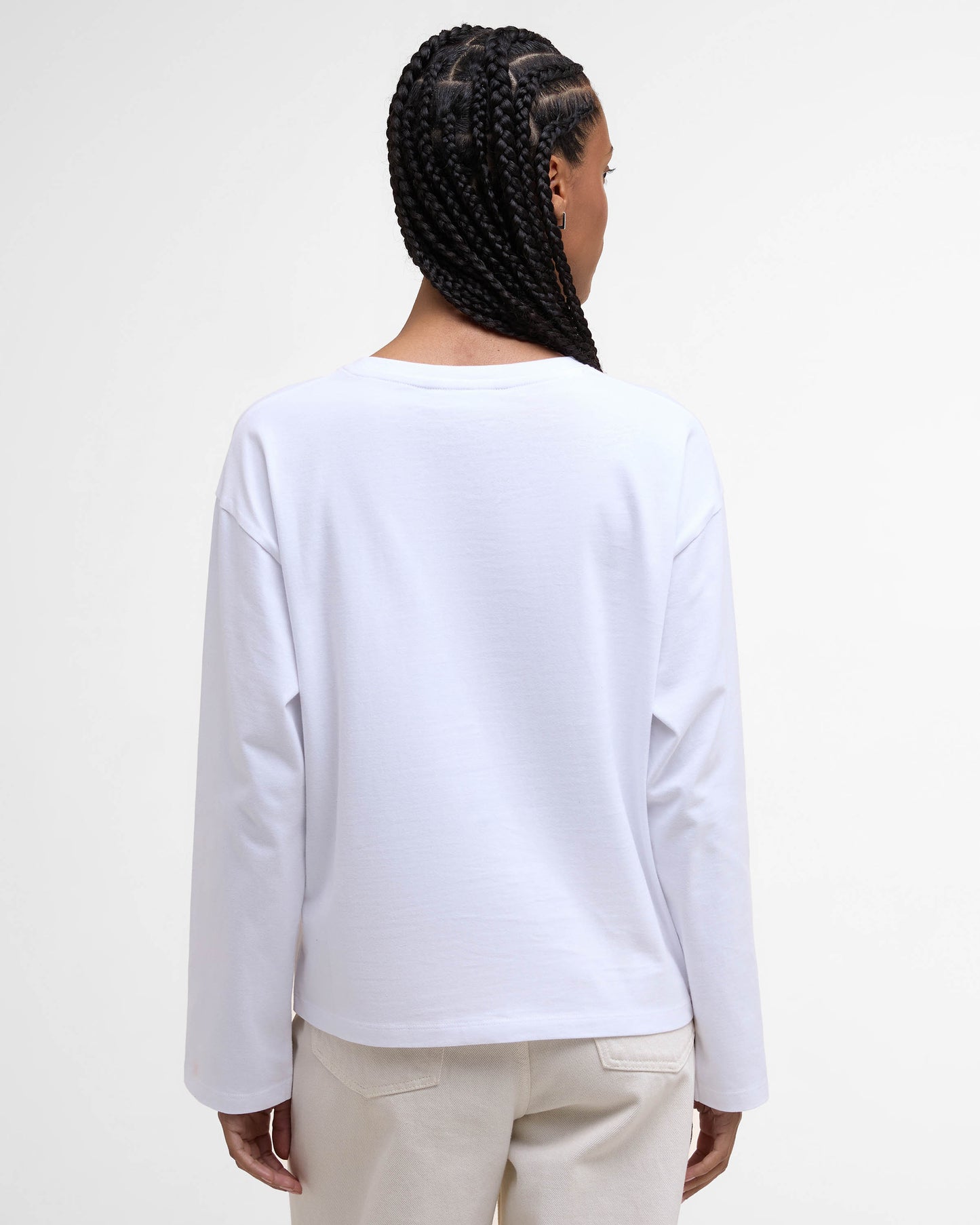 Barbour Woodhouse Womens Long Sleeve T-Shirt - White