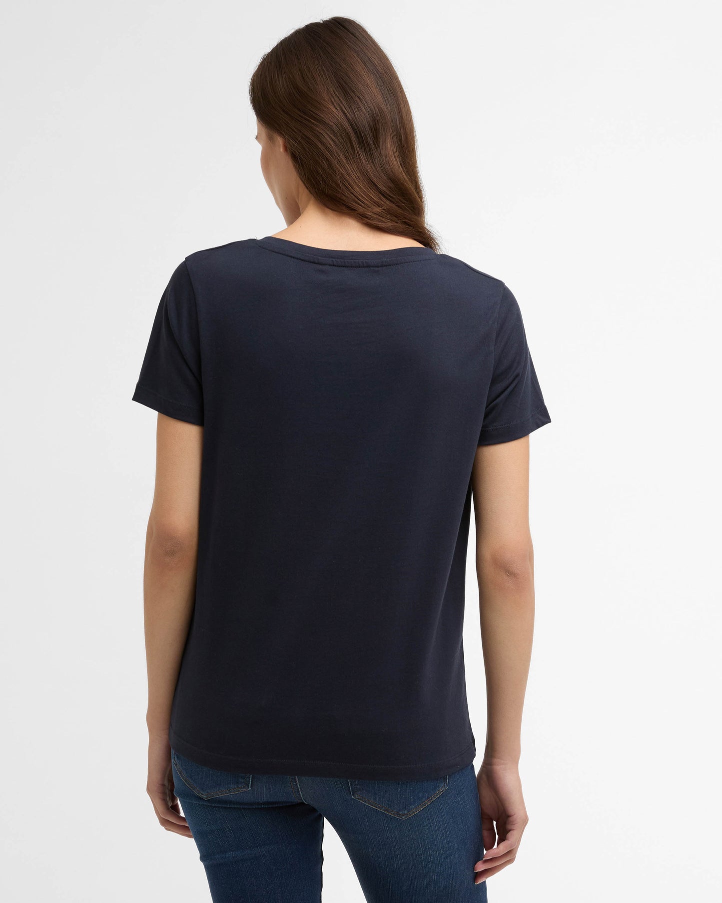 Barbour Clover Womens T-Shirt - Navy | CHO | Designer Womens T-Shirts