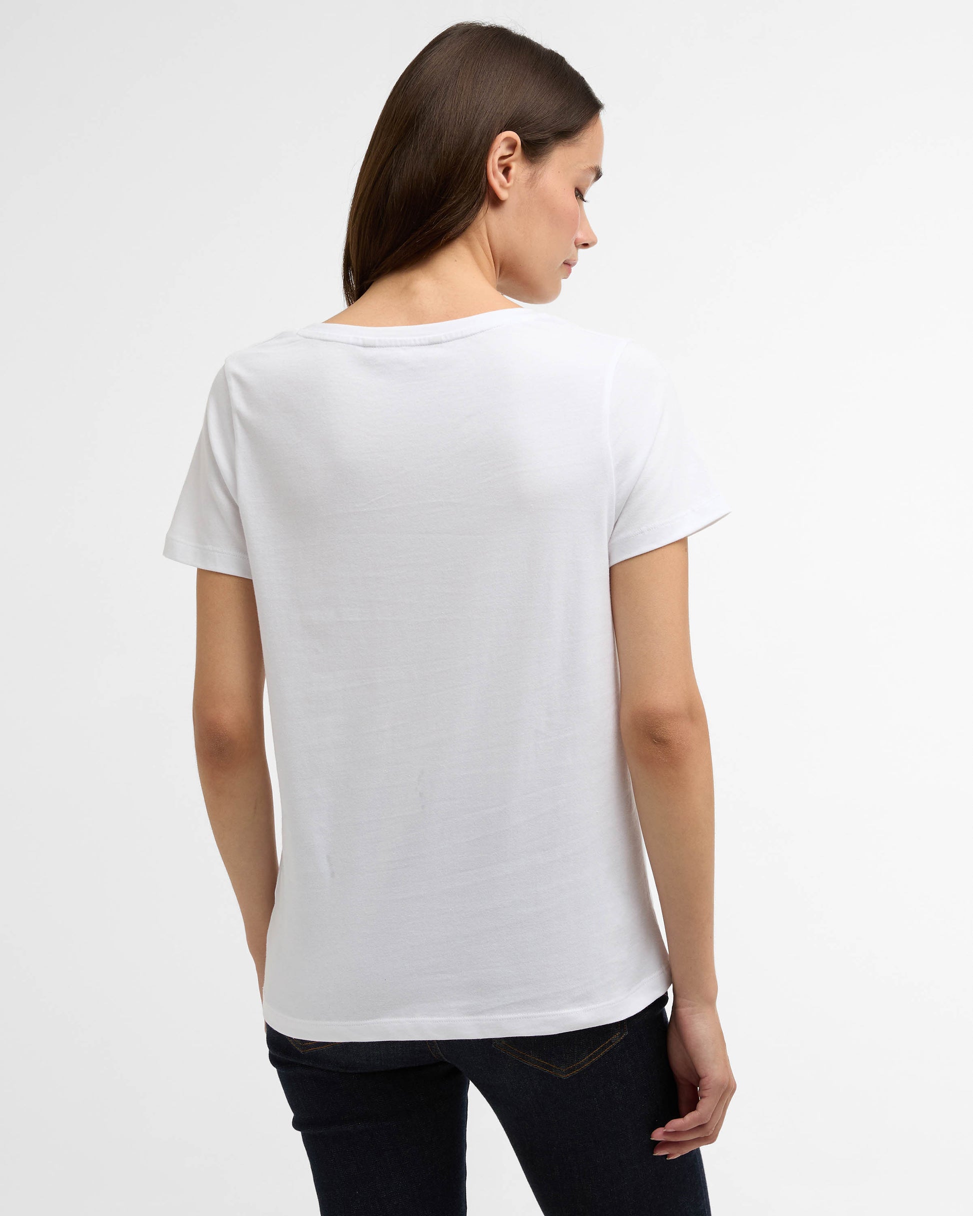 Barbour Brambles Womens T-Shirt - White | CHO | Designer Womens T-Shirts
