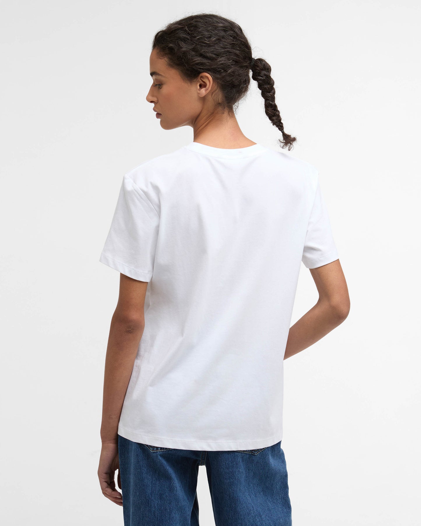 Barbour Bedale Womens T-Shirt - White | CHO | Designer Womens T-Shirts