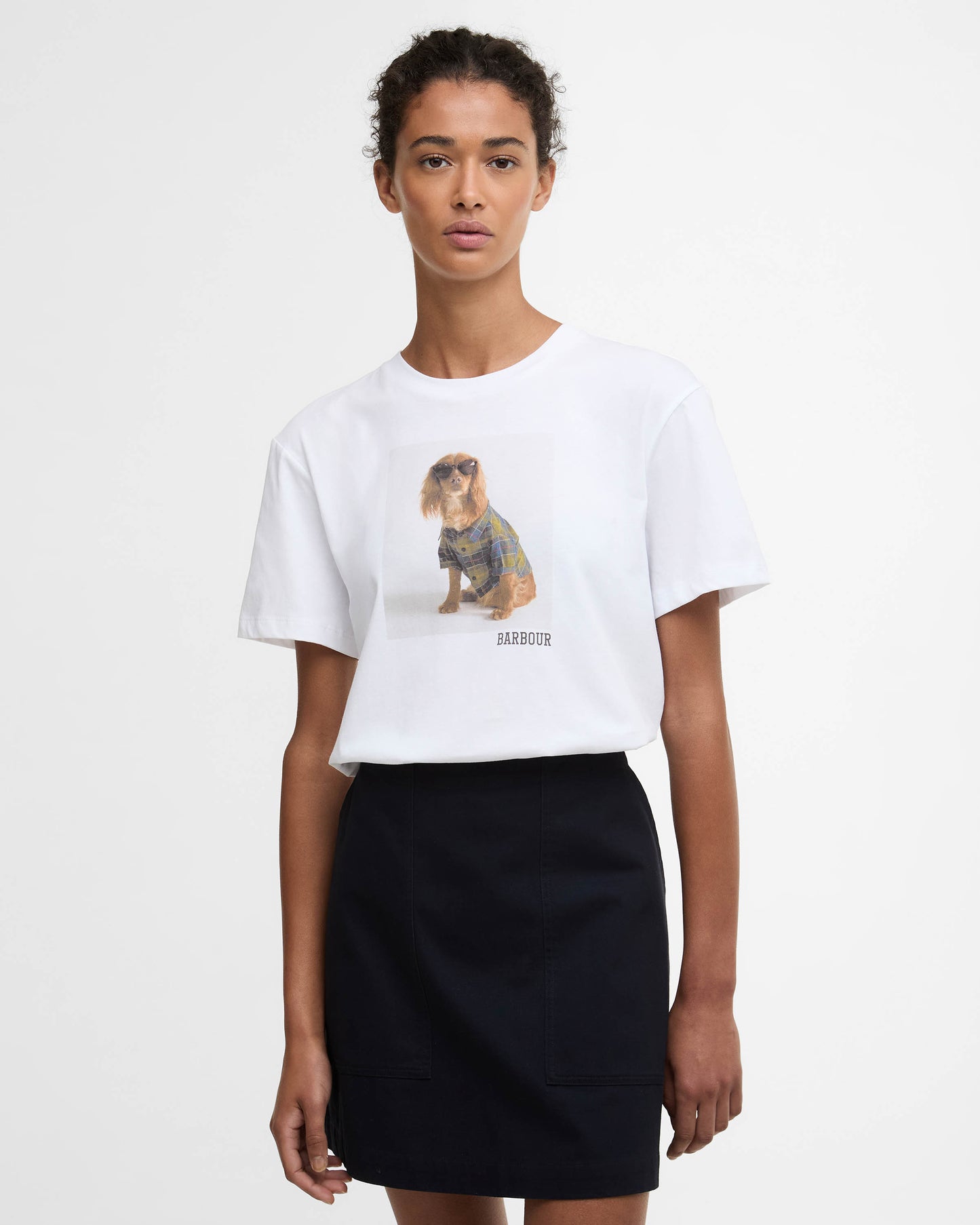 Barbour Marine Womens T-Shirt - White | CHO | Designer Womens T-Shirts