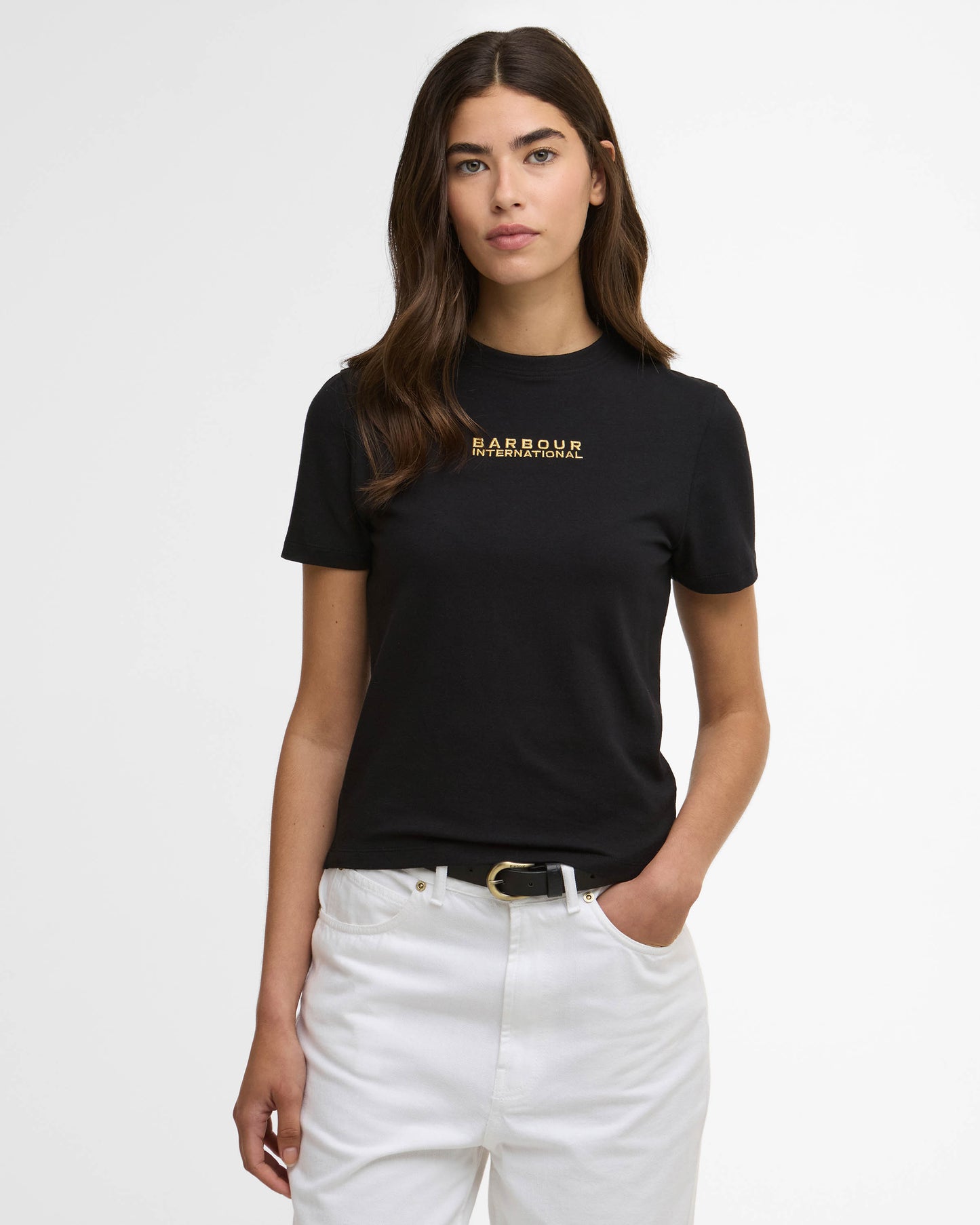 Barbour International Devin Womens T-Shirt - Black | CHO | Designer Womens T-Shirts