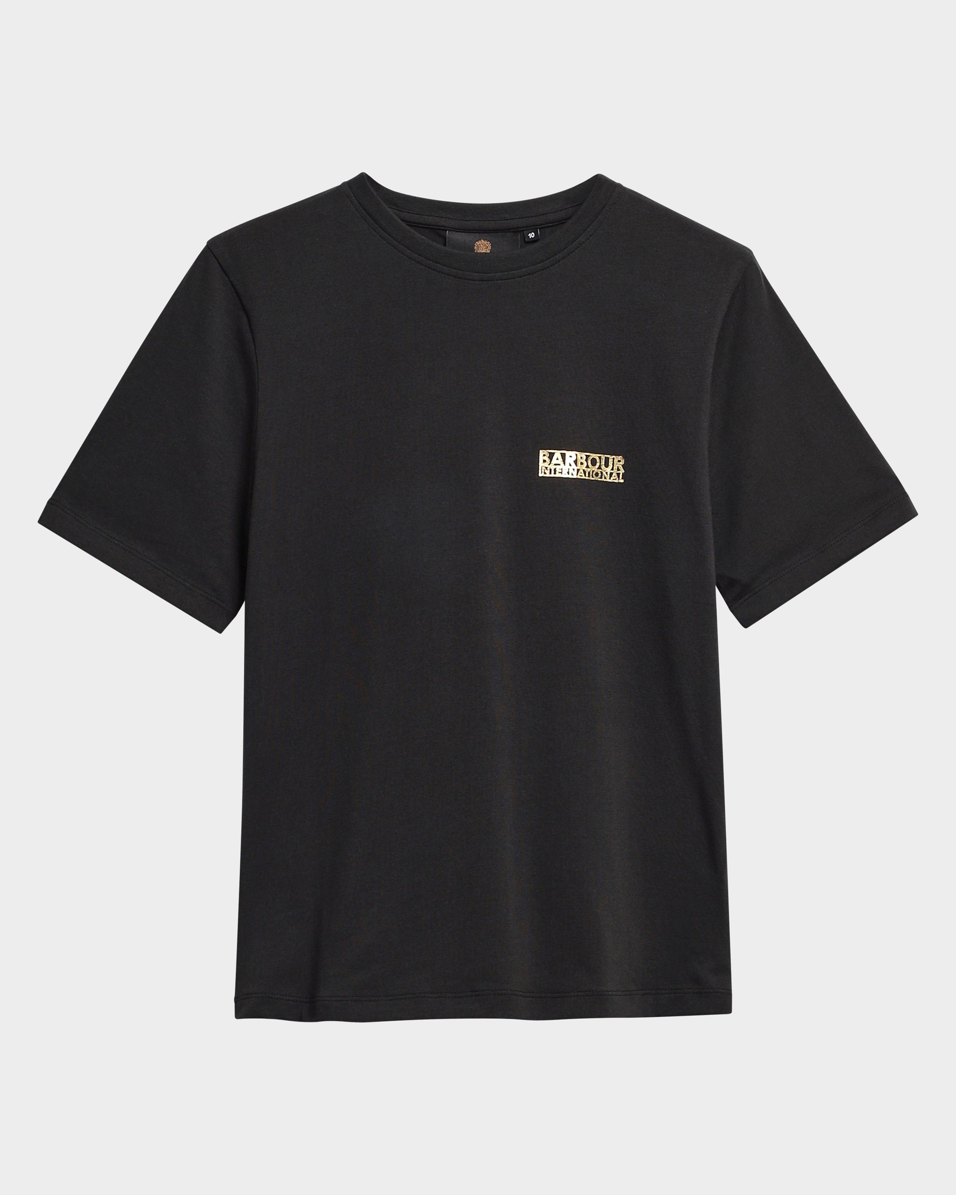 Barbour International Colletta Womens T - Shirt - Black | CHO | Designer Womens Short Sleeve T - Shirts