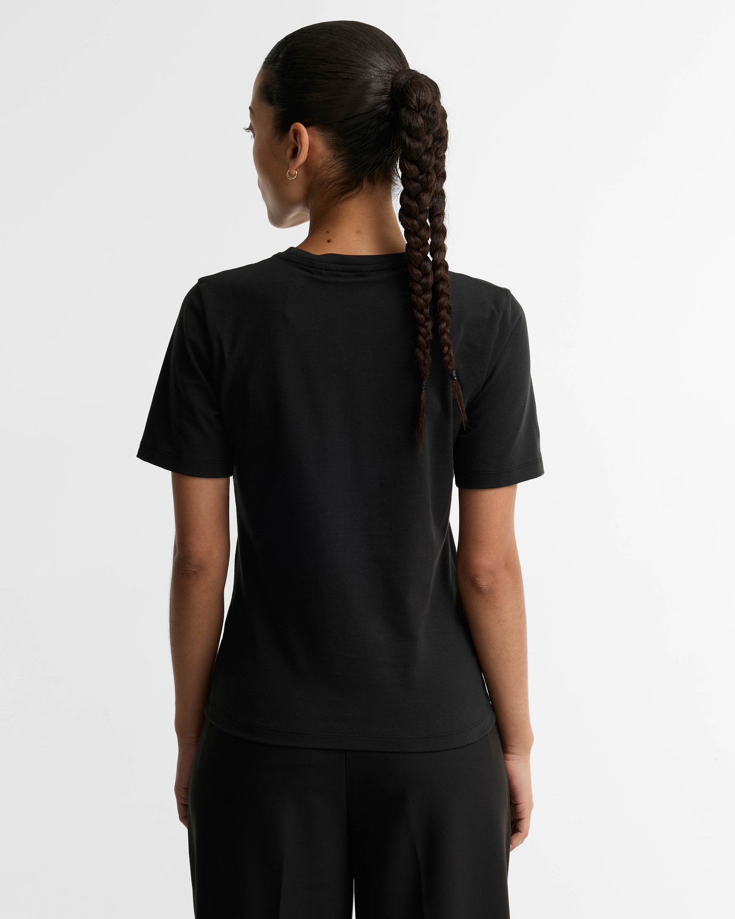 Barbour International Colletta Womens T - Shirt - Black | CHO | Designer Womens Short Sleeve T - Shirts