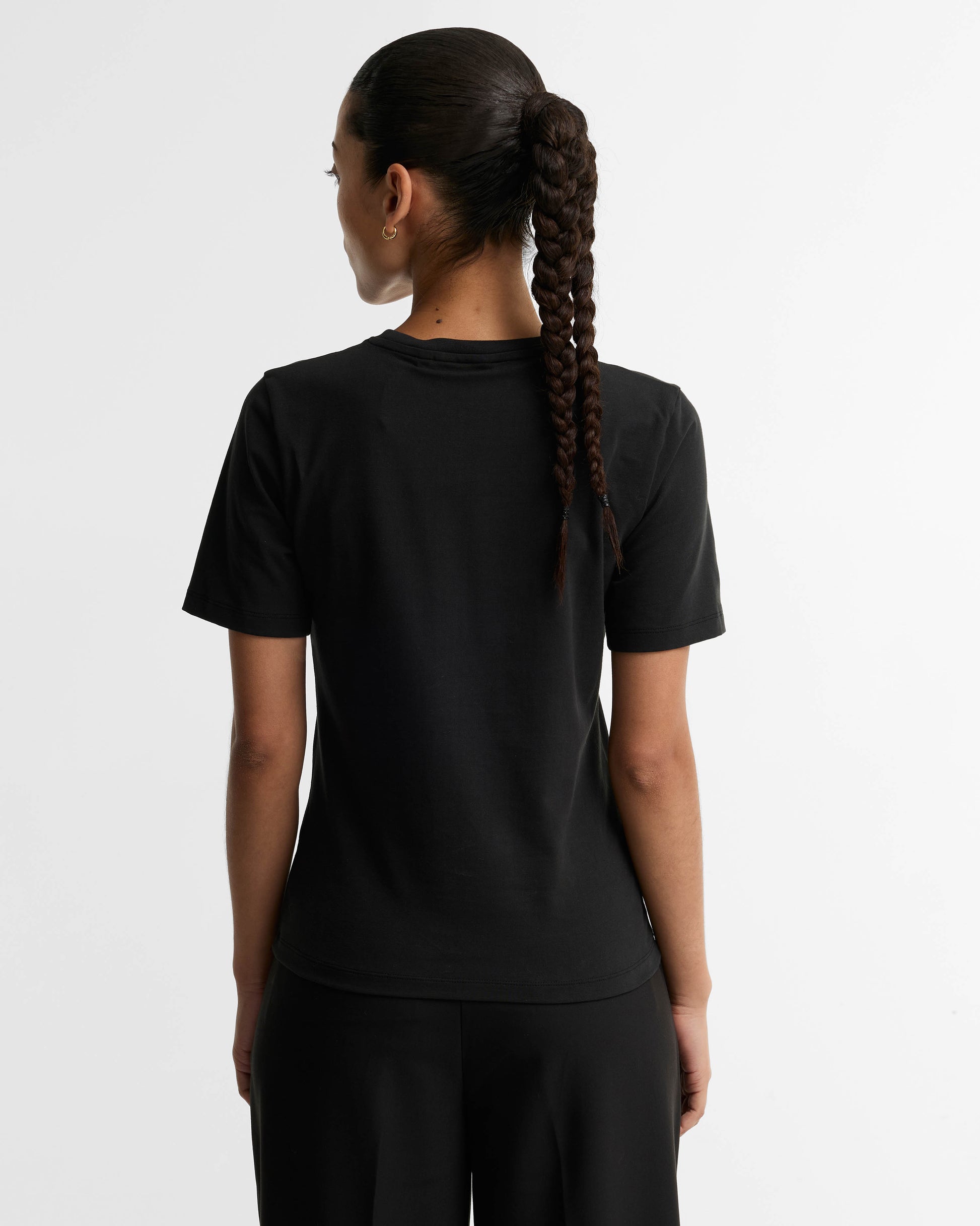 Barbour International Colletta Womens T - Shirt - Black | CHO | Designer Womens Short Sleeve T - Shirts