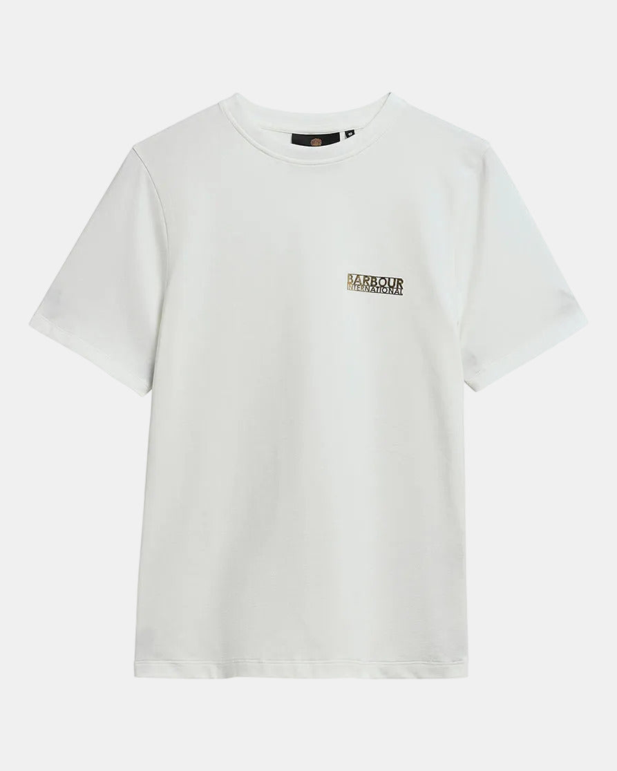 Barbour International Colletta Womens T - Shirt - Off White | CHO | Designer Womens Short Sleeve T - Shirts