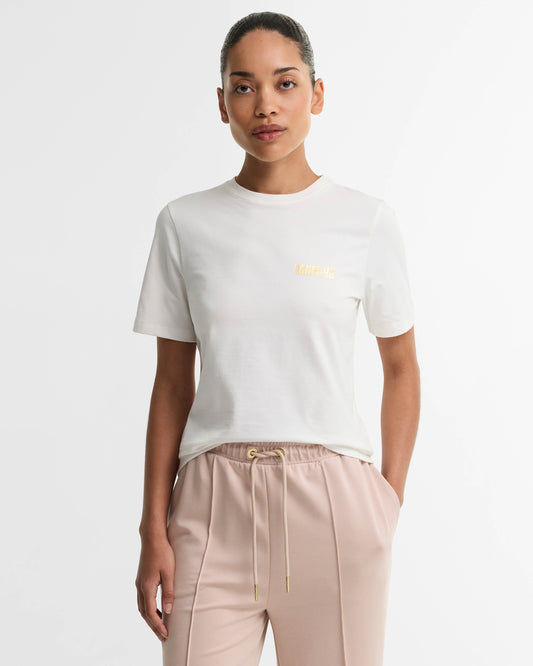 Barbour International Colletta Womens T - Shirt - Off White | CHO | Designer Womens Short Sleeve T - Shirts