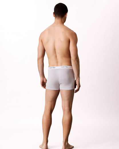 Calvin Klein 3 Pack Icon Mens Relaxed Fit Trunks - Black/Goji Berry/Harbor Mist